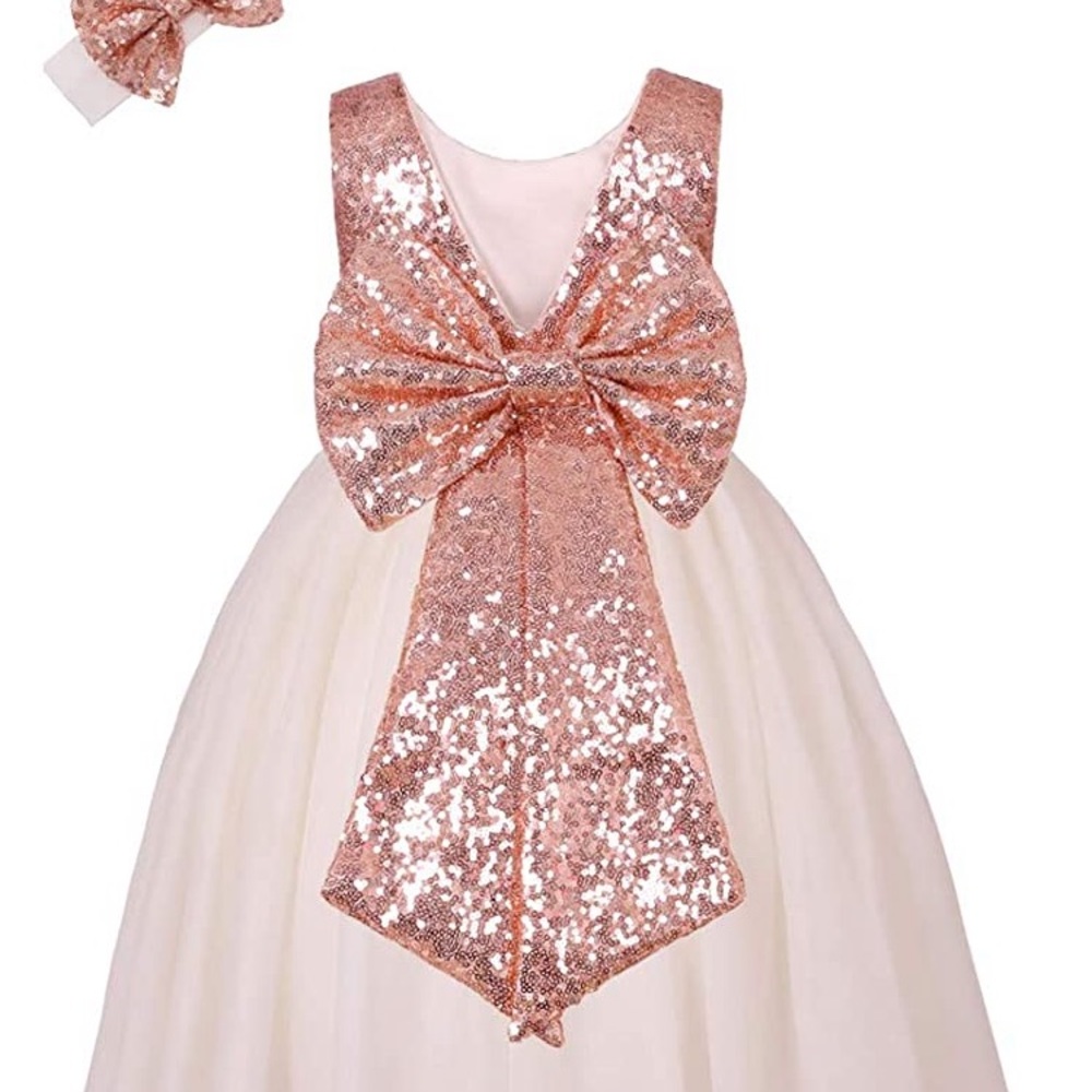 Girls sequoia dress with bow